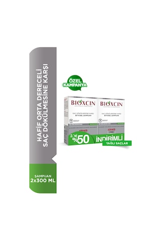 Bioxcin Klasik Yağlı Saçlar İçin Şampuan 2 x 300 ML