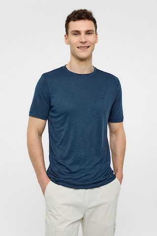 Backandbond Lacivert Basic Flamlı Tişört