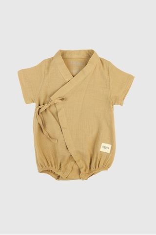 Totzee Kısa Kimono Tulum Kumsal Beji Bej