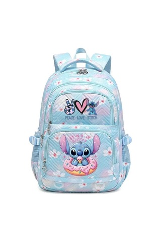Maoyaya Disney Lilo Stitch Kadın Sırt Çantası, Seyahat Çantası, Okul Çantası, Genç Kızlar İçin Mochila, Kırtasiye Kahverengi Gençler İçin Kahverengi
