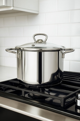 Valensiya 6 Parça 304 Kalite Paslanmaz Çelik Güveç Tencere Seti Cam Kapaklı 14-16-18 Cm Gri