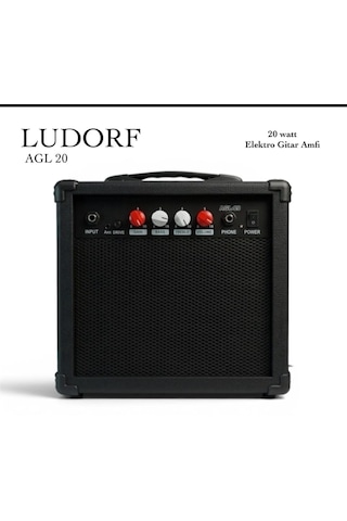 Profesyonel 20 Watt Elektro Gitar Amfisi Agl20 Jak Kablo Hediye