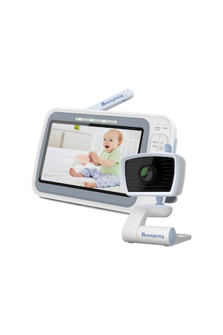 Moonybaby 5" Hd Düşük Emf Kablosuz Bebek Monitörü, Kameralı Ve Sesli