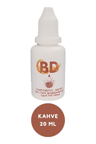 Bd Sıvı Gıda Boyası 20 Ml Kahverengi