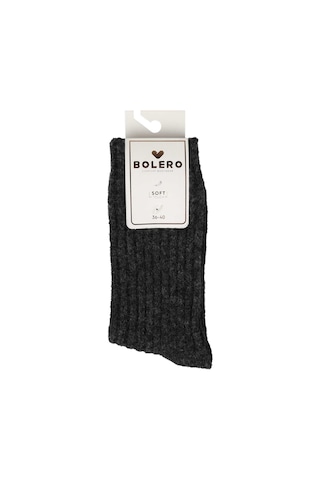 Bolero B05 Kadın Kaşmir Yün Bot Çorabı Antrasit