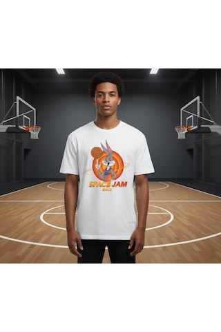 Orbit Dunker Oversize Unisex T-shirt Beyaz