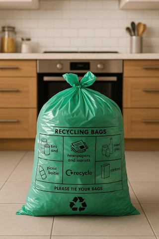 Yeşil Rulo Çöp Poşeti 36,5x83,5 Cm 3x25 Adet Ev Mutfak İş Ofis Avantajlı Paket
