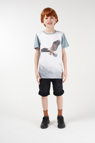 Brz Kids Dijital Baskılı Erkek Çocuk Kısa Kollu T-Shirt Çok Renkli (535255684) Çok Renkli