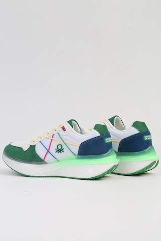 United Colors Of Benetton Benetton İthal Beyaz Yeşil Kadın Spor Ayakkabı Bnı-10044 001