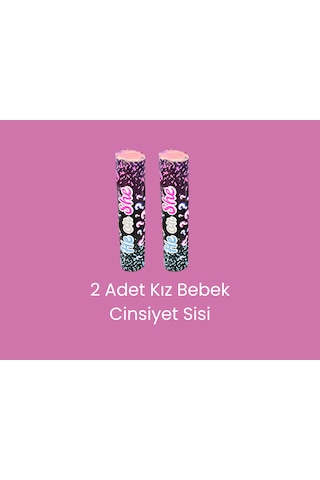 Cinsiyet Partisi İçin 2 Adet Pembe Sis Kız Bebek