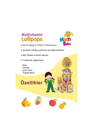 Multiball Multıball 150 Lik 7 Gr X 150 Lolıpop Vitamin