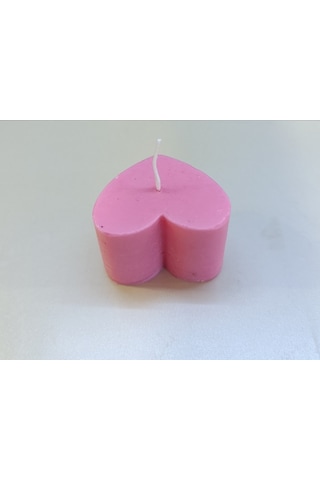 Romantik Kalp Görünümlü Koku Aromalı Dekoratif Doğal Mum