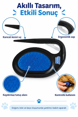 Showtech Kedi Köpek Düğüm, Kıtık Ve Keçe Kesici De-matting Aparatı