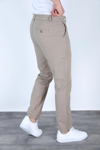 Myrab Denim Yazlık Rahat Kalıp Keten Pantolon Füme Taş