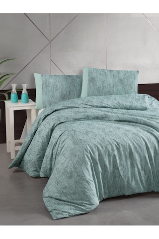 Bedline Ranforce Nevresim Takımı Çift Kişilik Effect Mint