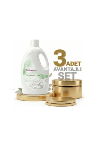 Naturalive Beyazlar Sıvı Çamaşır Deterjanı 3x2,50 Lt 2500 ML