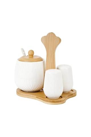 Nouvelle İçecek İçin Baharatlık Seti, Şekerlik Ayaklı, "naturel", 350 Ml 163873050 Beyaz