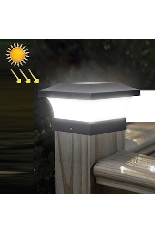 Cbtx Bahçe Aydınlatma Güneş Led Su Geçirmez Dış Mekan Sütun Işığı Avlu Aydınlatma Lambası Beyaz Işık