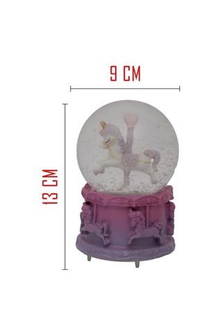 Nostaljik Kar Küresi Orta Boy Renk Değiştiren Led Lambalı Kar Küresi-10