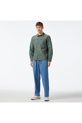 Jack Wolfskin Barrier L/s Erkek Yeşil Outdoor Gömlek - 1404101 Yeşil