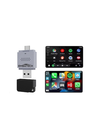 Araç Içi Kablosuz Android Auto Ve Carplay Adaptörü Emt-004