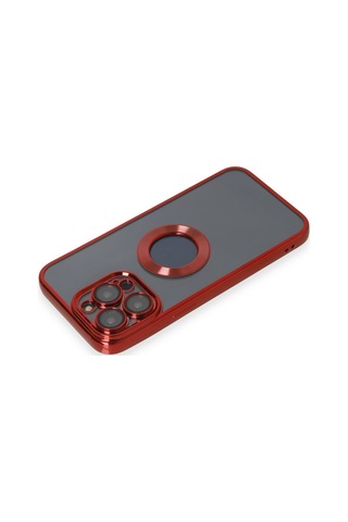 Apple iPhone Uyumlu Uyumlu 14 Pro Kılıf Slot Silikon - Kırmızı