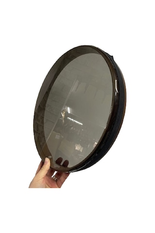 Plastik Cam Derili Akortlu Bendir 45 CM Koyu Film