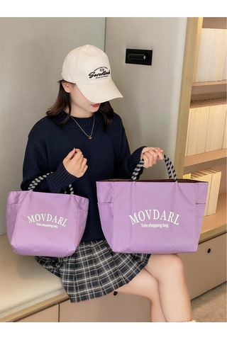 Springsun Büyük Kapasiteli Su Geçirmez Nilon Çanta - Günlük Alışveriş, İş Seyahati Ve Öğle Yemeği İçin, Lacivert 49 15 54cm