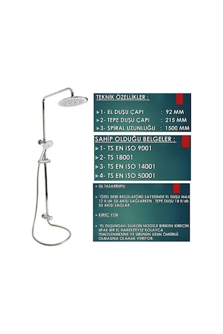 Punto Plus A45718 3C Duş Kolonu - Krom