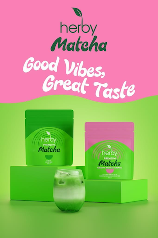 Herby Premium Matcha Çilek Ve Vanilya Aromalı 2'li