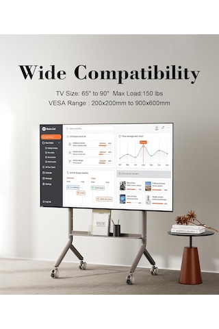 Nb North Bayou P100 65-90 Inch 91 Kg 200x200 -800x600 Vesa Uyumlu Profesyonel Tv Standı