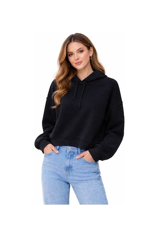 Bebuy Kapşonlu Sweatshirt Siyah