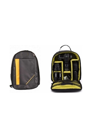 Nikon Çanta Dslr Fotoğraf Makinesi İçinbölmeli Nikon Sırt Çantası