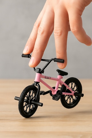 Tech Deck Bmx Bisikleti Cult Pembe Gerçek Metal Çerçeve Parmak Bisiklet Oyuncak Model 12
