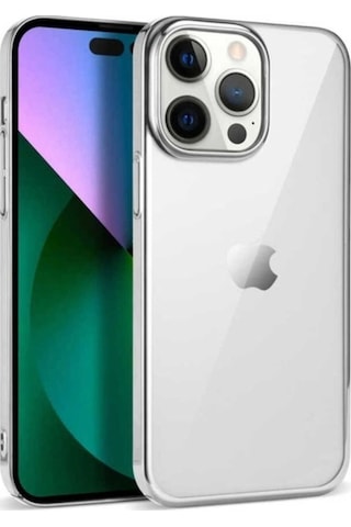 Apple Uyumlu iPhone 14 Pro Kılıf Zore Pixel Kapak Gümüş