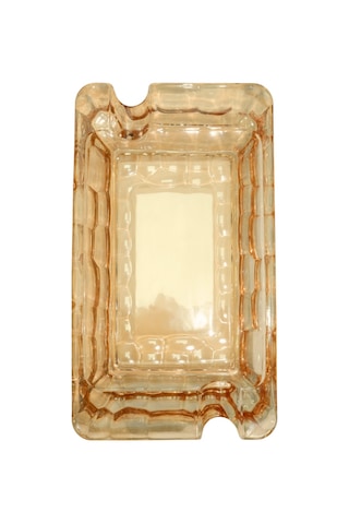 Premiumquality Gold Şeffaf Kristal Desenli İkili Puro Küllüğü - Tr9750