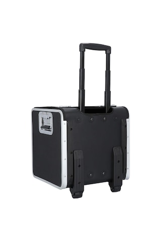 Alassio 37 Cm 2 Tekerlekli Dayanıklı Pilot Çantası, Siyah, Alüminyum Çerçeve, Kilitlenebilir Sap