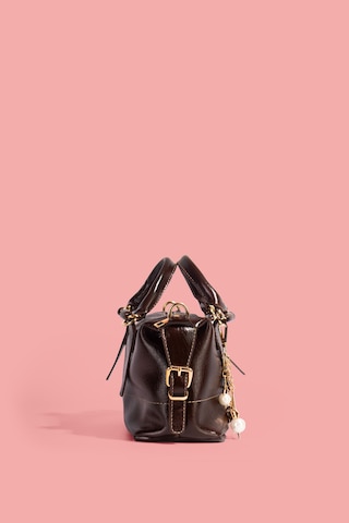 Westbag Kadın Parlak Rugan Deri Star Charm Detaylı El Ve Omuz Askılı Çanta Kahverengi