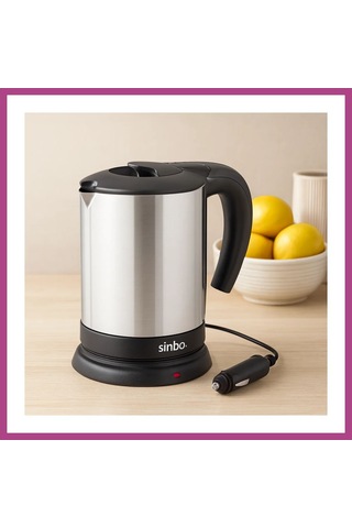 Gees Global Araç İçi Kettle 24v 0.8l Paslanmaz Çelik 200w Gbzs
