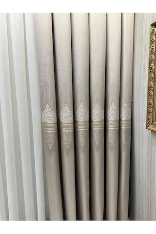 Titus Fj632145 V-5228 Vizon 1/3 Sık Pileli Fon Perde Apm Çok Renkli