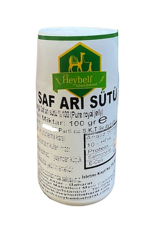 Heybeli Aktar Baharat Saf Taze Arı Sütü 100 G 1.4 HDA