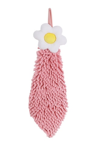 Youmex Küçük Çocuklar İçin Pembe Yumurta Çiçeği Desenli Duvar Takılı Pembe Pembe El Frotu 40x16 Cm - Kaliteli Snowy Neli Malzeme İle Ev Dekoru Ve El Temizliği Pembe