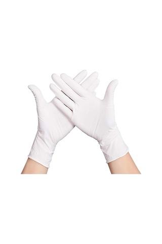 Dolphin Lateks Pudralı Muayene Eldiveni Beyaz 100'lü