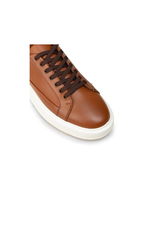 Deery Erkek Taba Renk Hakiki Deri Sneaker Ayakkabı - E4482mtbac01