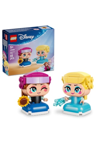 LEGO® ǀ Disney Princess Karlar Ülkesi Mini Anna ve Elsa 43284 -5 Yaş ve Üzeri Çocuklar için Yaratıcı Oyuncak Yapım Seti (65 Parça)
