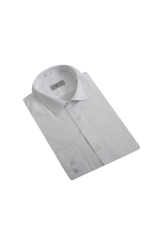 Uki Beyaz Pamuk Saten Gömlek Beyaz