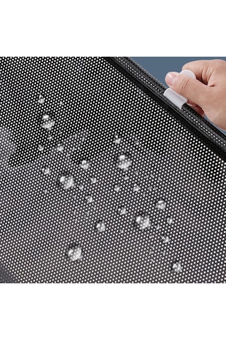 İbico İ13-144 Güneşlik 58x125cm Ofis Oto-araç Pvc Perde Cam Paneli Vantuzlu Montaj Makaralı Aç-kapa