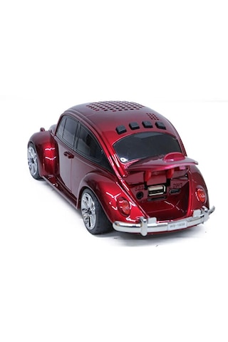 Beetle Araba Görünümlü Taşınabilir Bluetooth Hoparlör Ve Radyo Speaker -