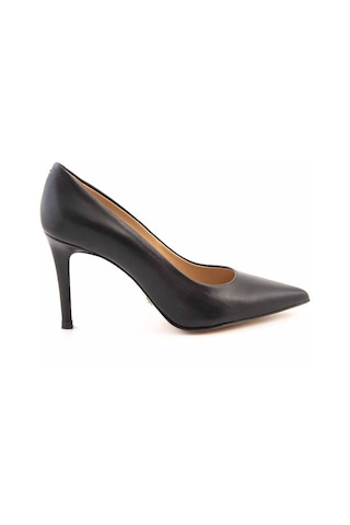 Rouge Deri Stiletto Kadın Topuklu Ayakkabı 4924-02V8 Siyah
