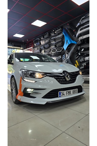 Megane 4 Ön Tampon Eki Karlık Beyaz Renk Kodu 369 Boyalı Plastik